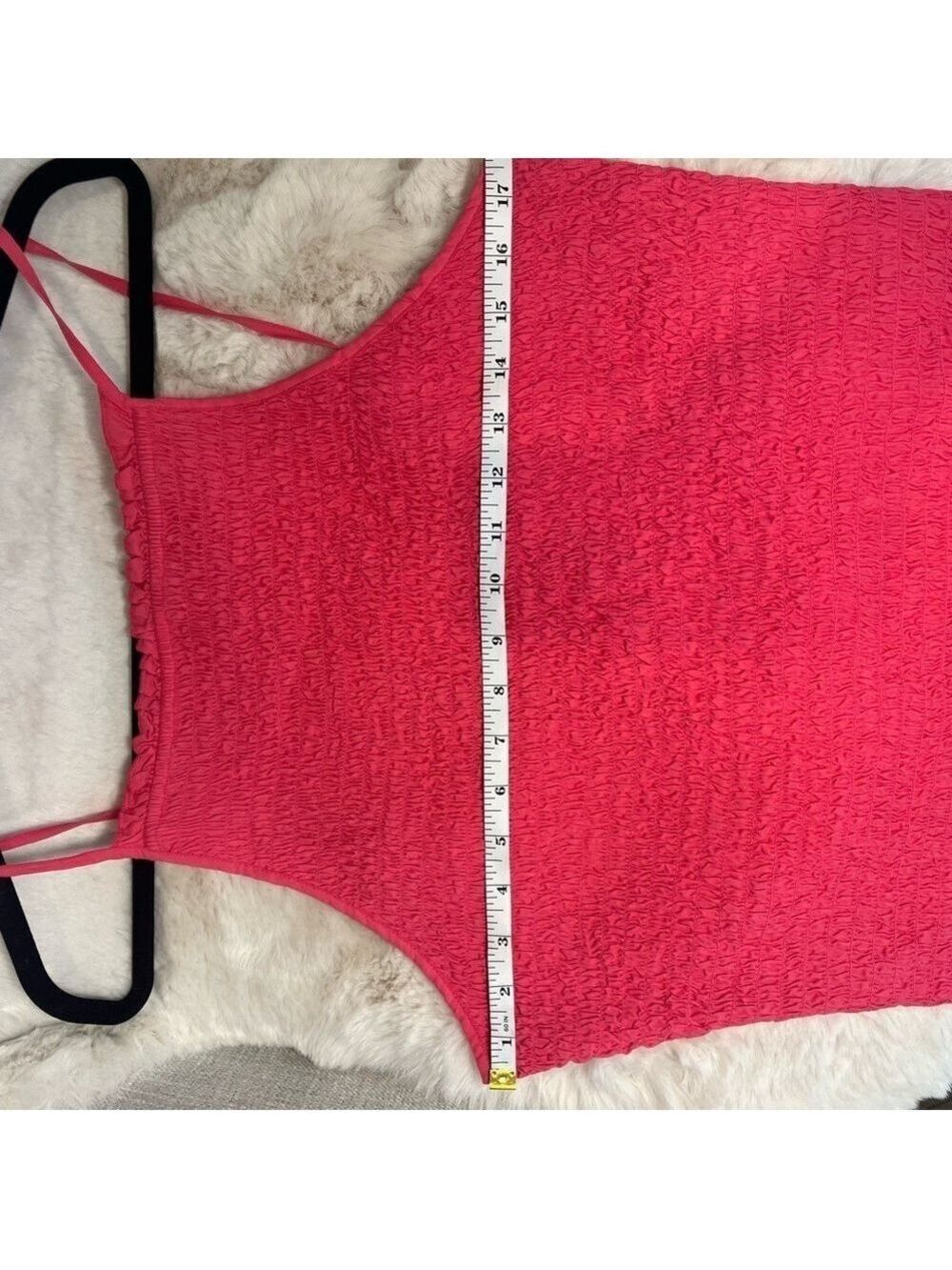 Free People Iyla Smocked Mini Dress Pink XL Adjustable Straps - Picture 11 of 14